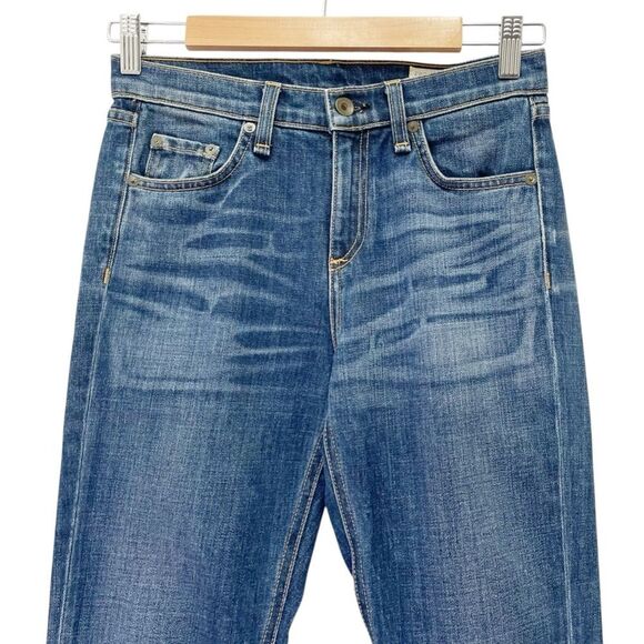 Rag & Bone Dre 10” Boyfriend Jeans in Exeter Dark Wash Slim Jean Size 24 | 00 - Picture 4 of 15
